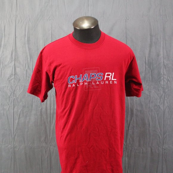 Vintage Graphic T-shirt - Chaps Ralph Lauren Word Graphic - Men's Medium - Picture 3 of 8
